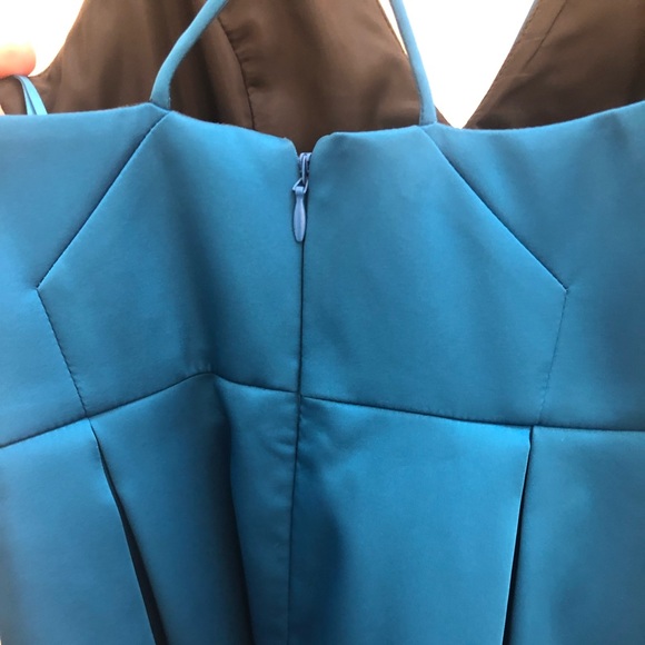 Topshop Blue Satin Dress - Picture 9 of 14